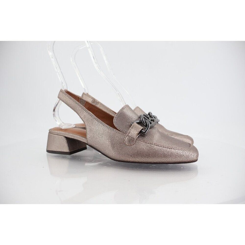 Donald Pliner Women's Tegan Slingback Loafer Pumps Size 7.5 Leather Bronze
